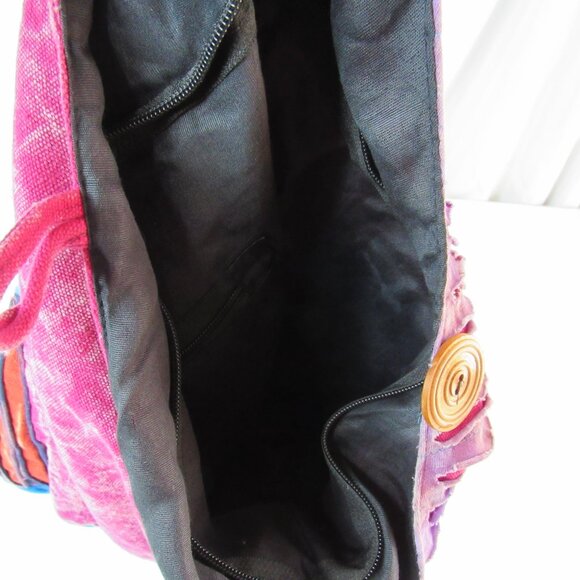 Colorful Bahamas Hobo Cotton Sling Cross Body Messenger Shoulder Bag - Picture 4 of 7